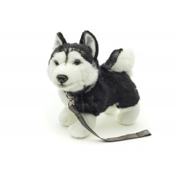 Pies husky czarny 22cm